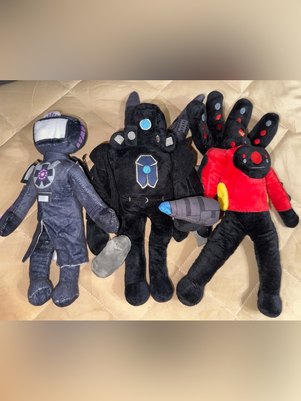 10 Inch NEW 3 Skibidi Toilet Titan Upgrade Monitor Speaker Camera Man Plush Toy